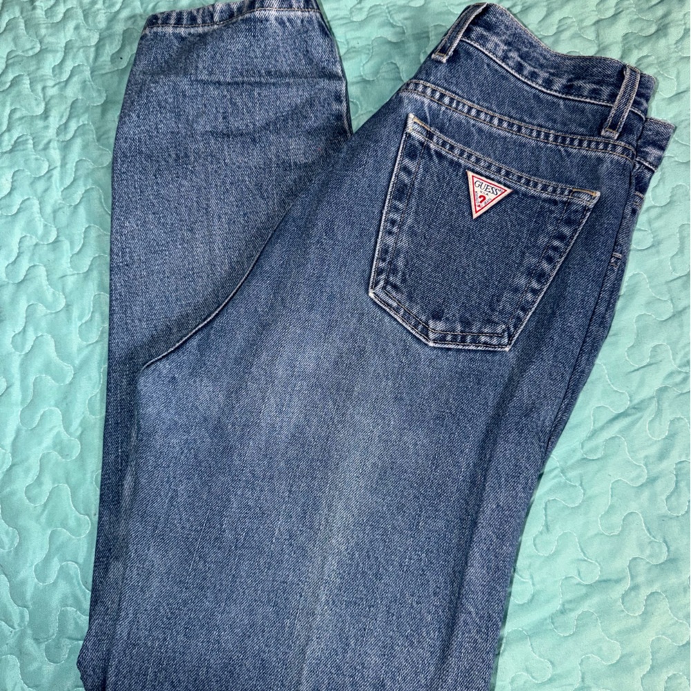 Guess Women's Straight Leg Jeans in Medium Blue